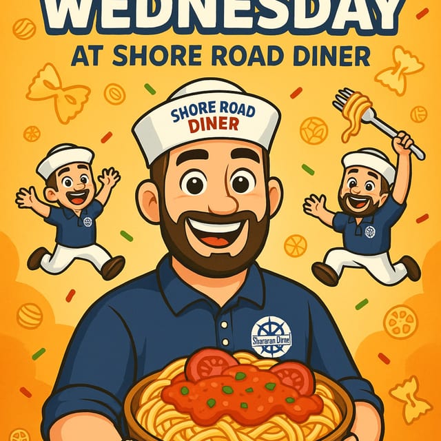 🍝 Pasta Wednesday at Shore Road Diner