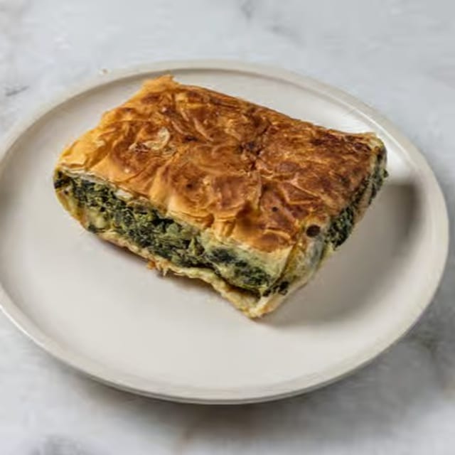 Spinach Pie & Greek Salad.