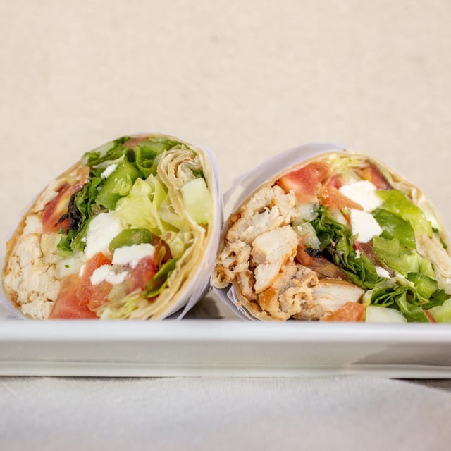 Chicken Greek Wrap.