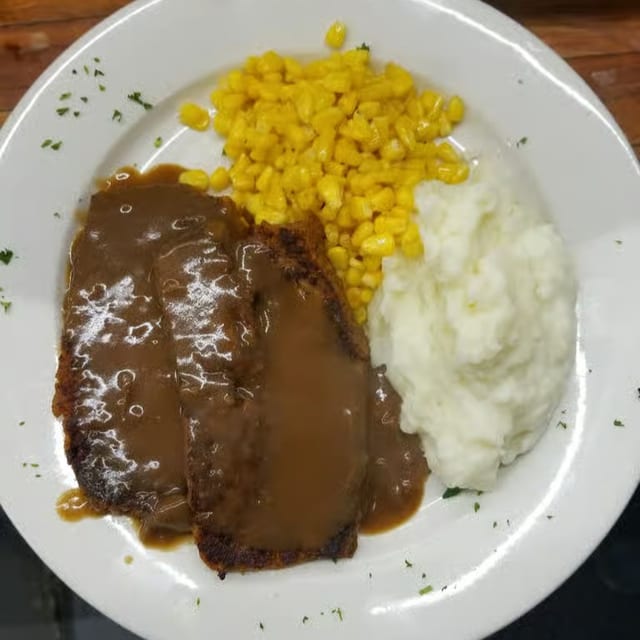 Hot Open Meat Loaf.