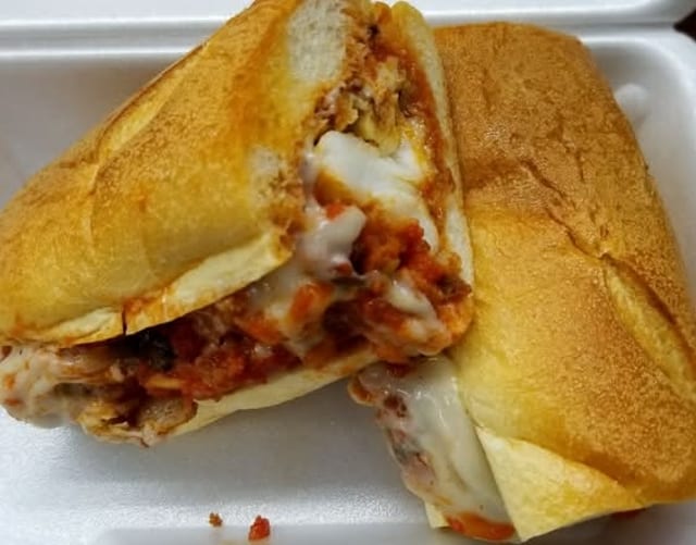 Chicken Parmigiana Hero.
